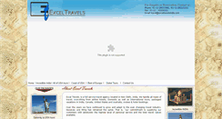 Desktop Screenshot of exceltravelsindia.com
